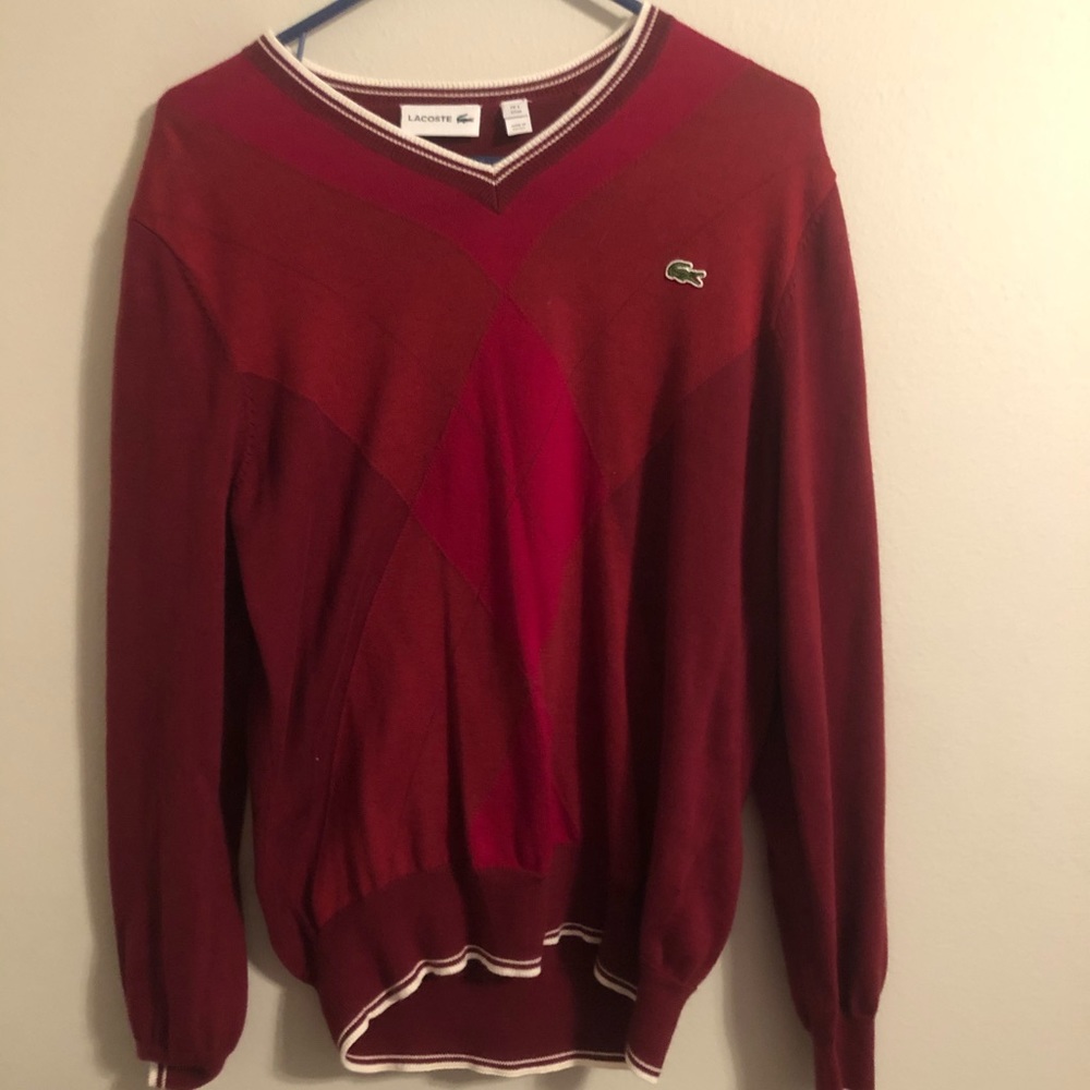 Lacoste argyle sweater